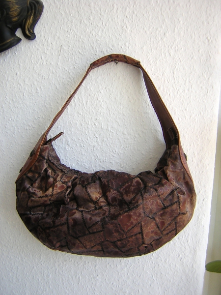 kleine handtasche braun Vintage