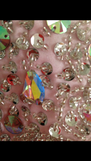 Ballkleid Hochzeitskleid Kleid glitzer rosa Strass Größe 38 / M NEU Prinzessin