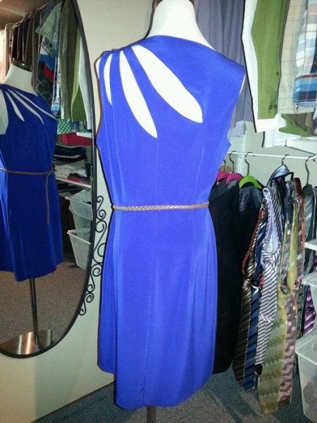 Nientie Etuikleid Saphirblau/Royalblau Gr.44 Vintage