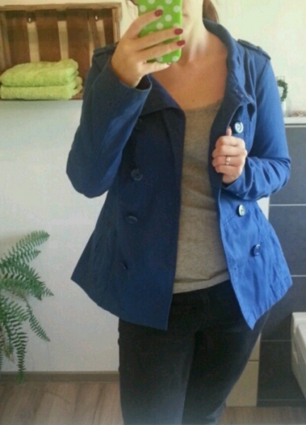 H&M Jacke Übergangsjacke in royalblau Gr.36/38