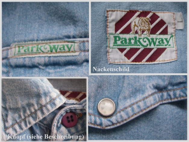 Vintage/Retro Jeans-Weste Oversized