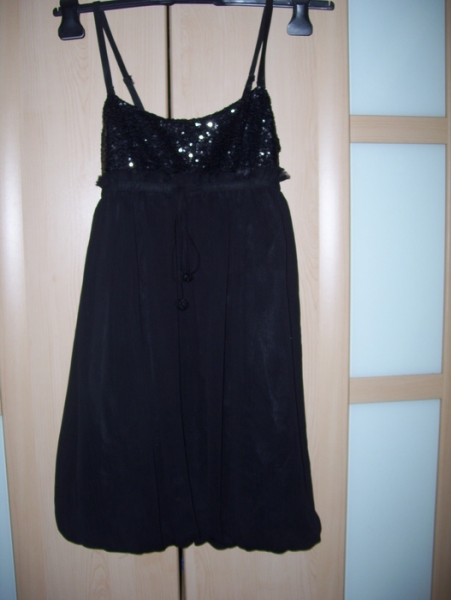 süßes ballonkleid abschlussball party disco pailetten sexy abiball