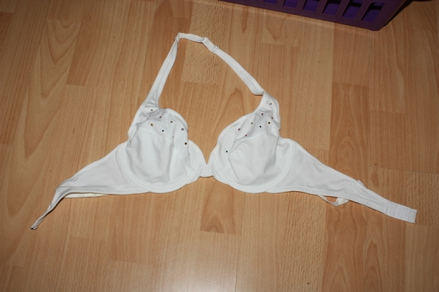 Neckholder BH, 75B, bunte Steinchen, nie getragen