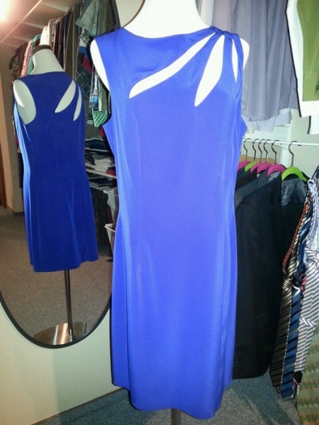 Nientie Etuikleid Saphirblau/Royalblau Gr.44 Vintage