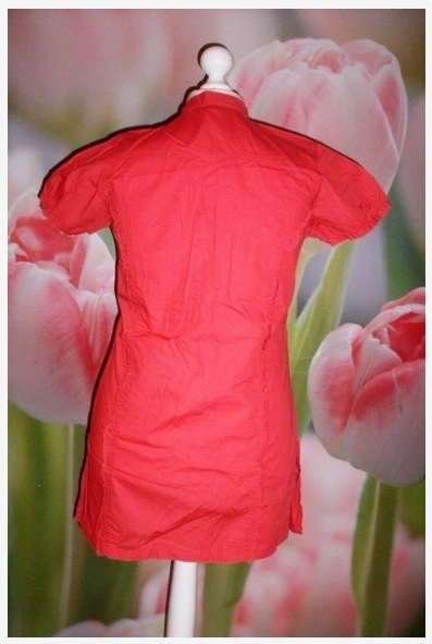 Happy Size Bluse Tunika Gr. 40 (eher >44, fällt größer aus!) koralle rot, ungetragen!