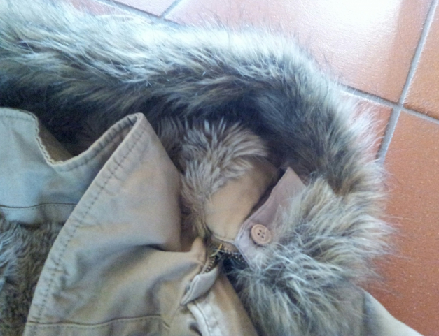 Kuschelige Winterjacke Fell Gr.L 38/40 