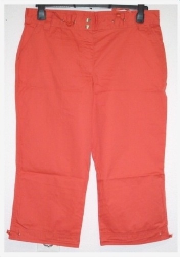 Sommerhose 7/8 3/4 Hose hummer koralle rot Gr. 44, ungetragen