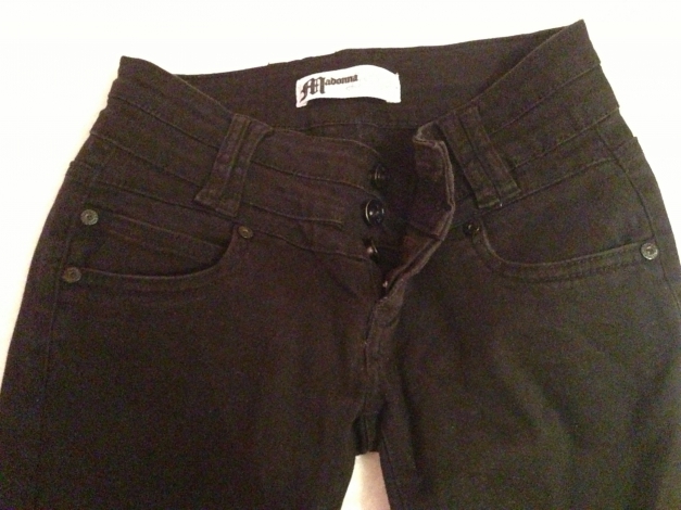 Enge Röhrenjeans Schwarz 