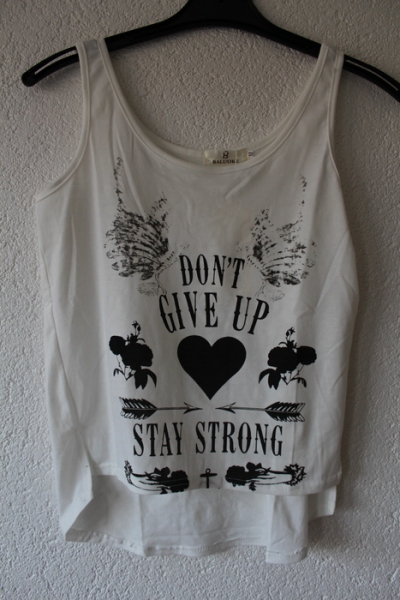 Crop Top  Neu weiss schwarz M