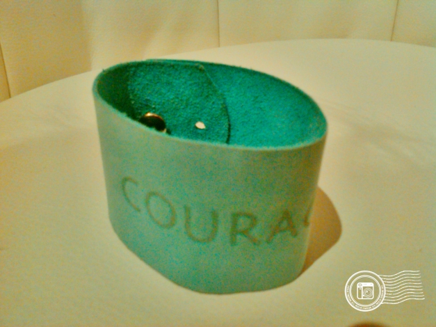 Leder Armband Schmuck Courage Türkis, Joy natural Life