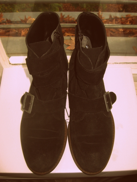 Boots aus echtem Wildleder