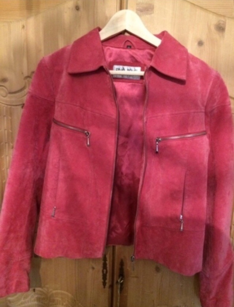 Pinke Wildlederjacke Rino & Pelle