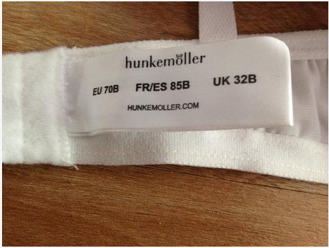 Weißer Hunnkemöller BH 70B bzw. 32B