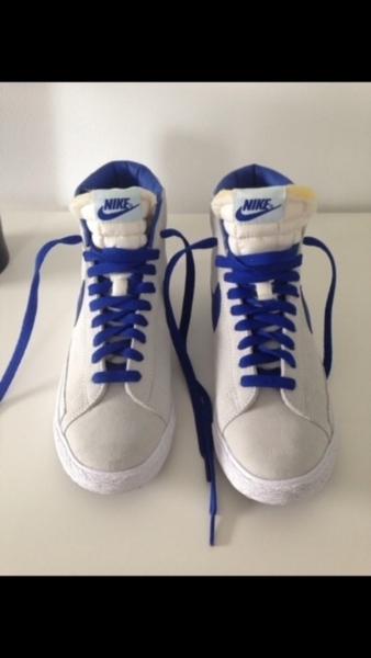 Nike Blazer Mid Vintage Elfenbein/royalblau