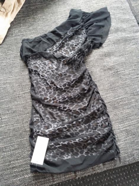 Minikleid mit Leo-Optik