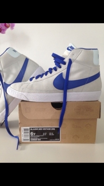 Nike Blazer Mid Vintage Elfenbein/royalblau