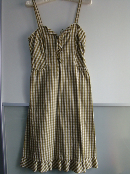 Designer Philosophy di Alberta Ferretti Karo Kleid