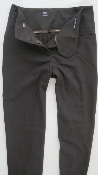 Businesshose, Anzugshose - Esprit Collesction, dunkelbraun bis schwarz, Größe 40 NEU