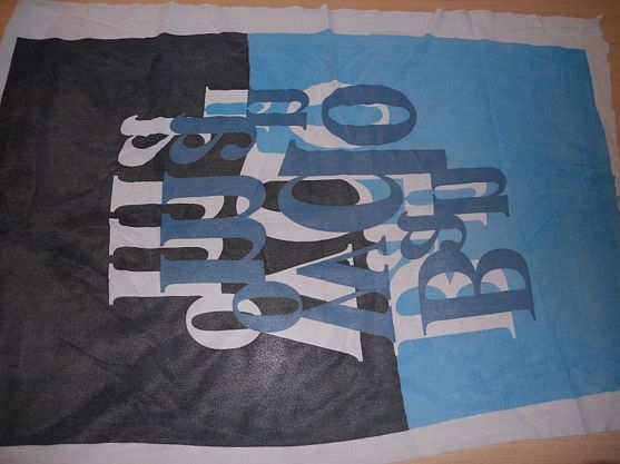 Tuch Bantana Kopf Tuch Mädchen-Pareo 69/97 cm Türkis-Weiß-Grau