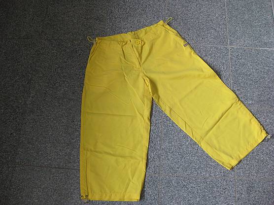 Hose sportlich 7/8 Capri Stiefelhose gelb Gr.M colourblocking