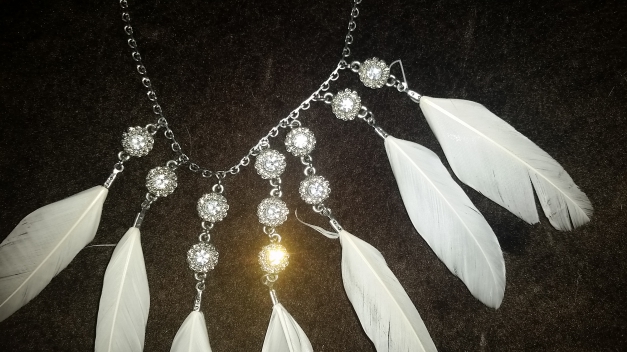 Tolle Kette mit Federn 