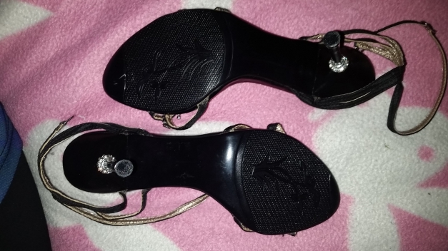 Sandale mit Strass Gr. 37