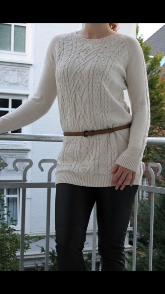 Pullover mango Zopfmuster vintage boho 