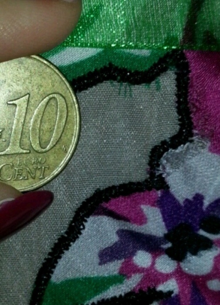 Blumiges Coast Cocktailkleid Uk12/Gr.38 Seide