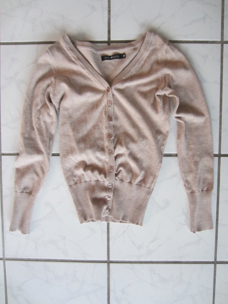 schöne beige Strickjacke/Cardigan