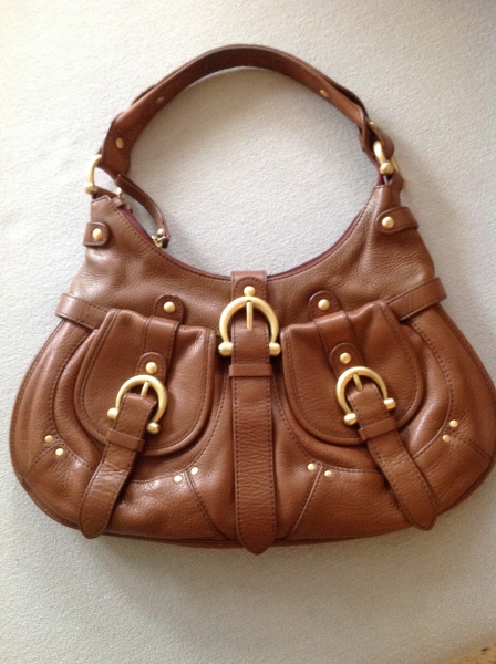 Original Saddle Bag Tasche von Coccinelle in cognac