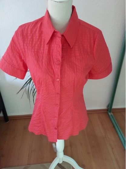 Kurzärmlige Pinke Bluse