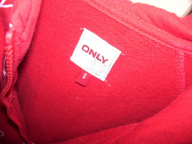 süße herzchenjacke gr.m sweatjacke kaputzenjacke hoodie hoody von only