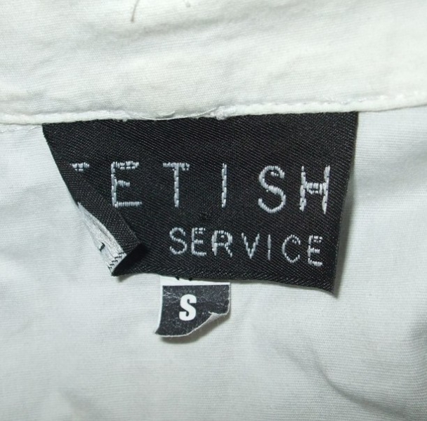 Lip Service Fetish Classics Secretary Bluse weiß / schwarz Lack