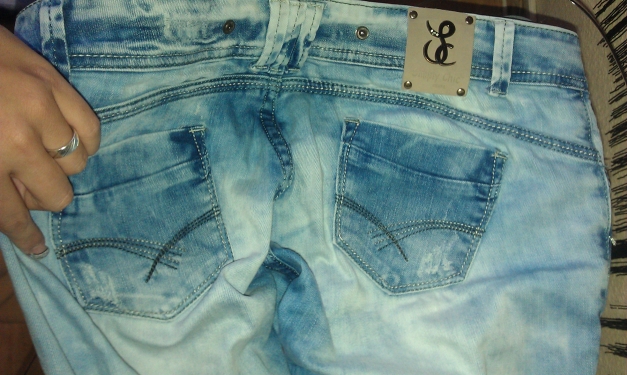 Destroyes Use Look Jeans Hose mit RISSE Neuwertig 38/40 Boyfriend Verwaschen