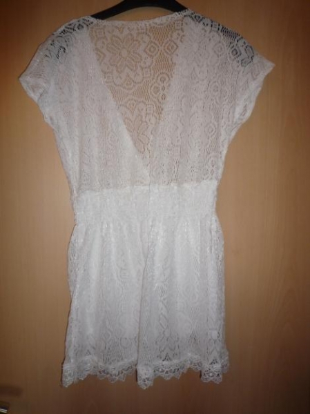 Spitze Häckel Oberteil transparent Blumen