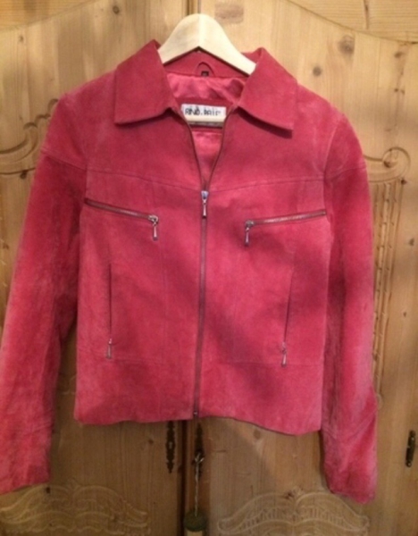 Pinke Wildlederjacke Rino & Pelle