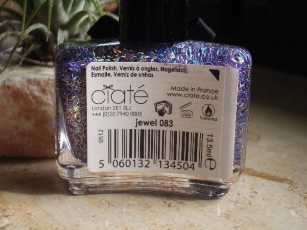 Ciaté Nagellack  JEWEL  083    Flieder Stäbchenglitter   Holo-Effekt 