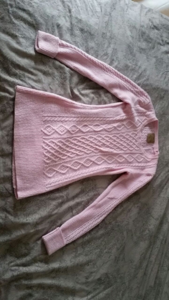 Strickpulli in Rosa