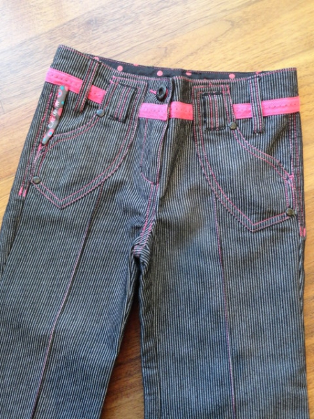 Catimini ~* freche Jeans ~* Gr. 104 ~* Streifenlook ~* Bund regulierbar ~*