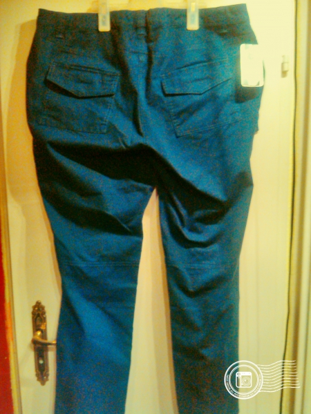 Ulla Popken Cargo Hose blau Gr. 50 Stretch Neu