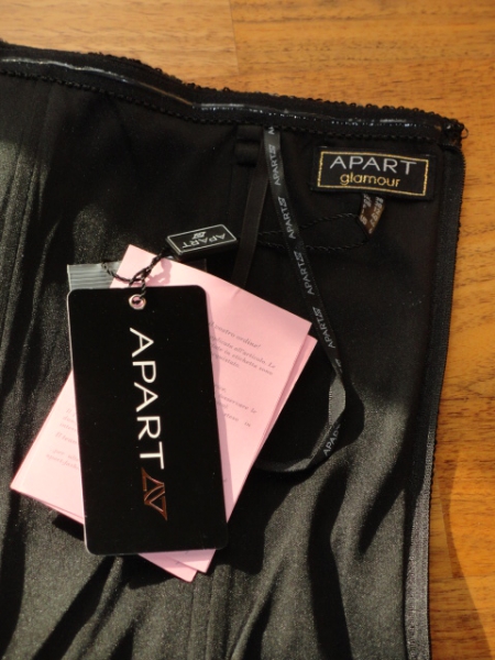 NEU ~* Apart ~* Pailletten Corsage ~* Gr. 38 ~* schwarz