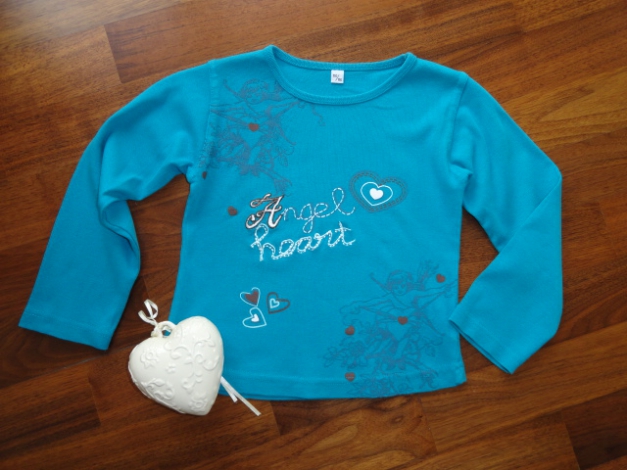 ~* süüüsses Langarmshirt ~* Gr. 110*116 ~* türkis ~*