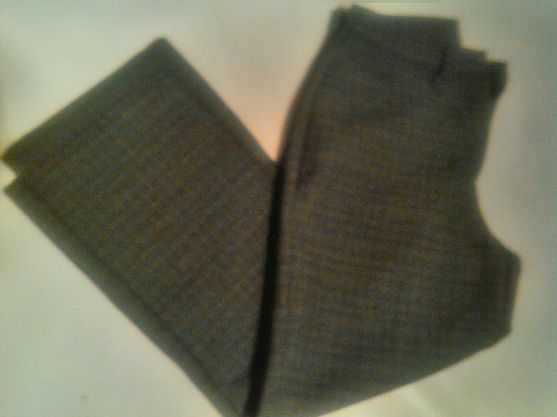 Damen Hose Gr.40 Schwarz  Grau kariert  Neu