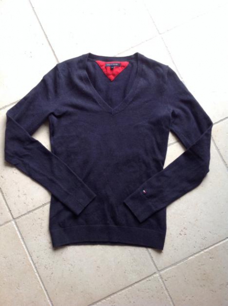 Pullover V-Ausschnitt von Tommy Hilfiger Gr. XS