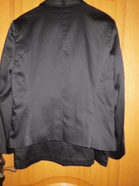  Kostüm: Rock, Blazer, schwarz, neu