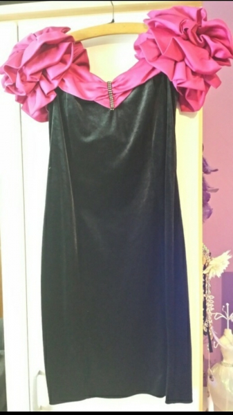 Cocktailkleid Samt Vintage