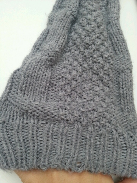 Grobstrick Stulpen in Grau Versandkostenfrei