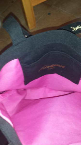 Yves Saint Laurent Tasche Schwarz Pink Ysl