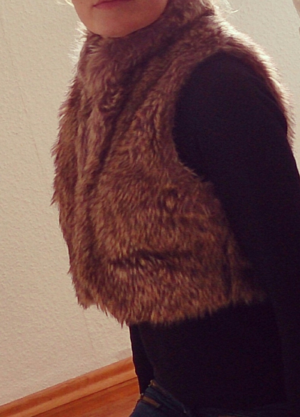 Schicke Fellweste (halblang)