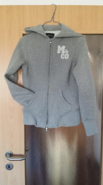 graue Kapuzenjacke von Mitch&Co 36/38